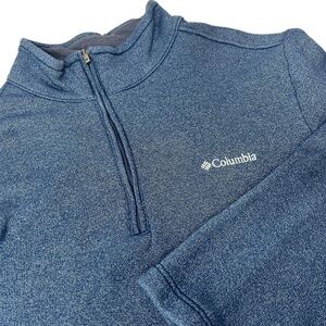 Columbia Men's‎ Sz L Great Hart Mountain III Half Zip Pullover Blue